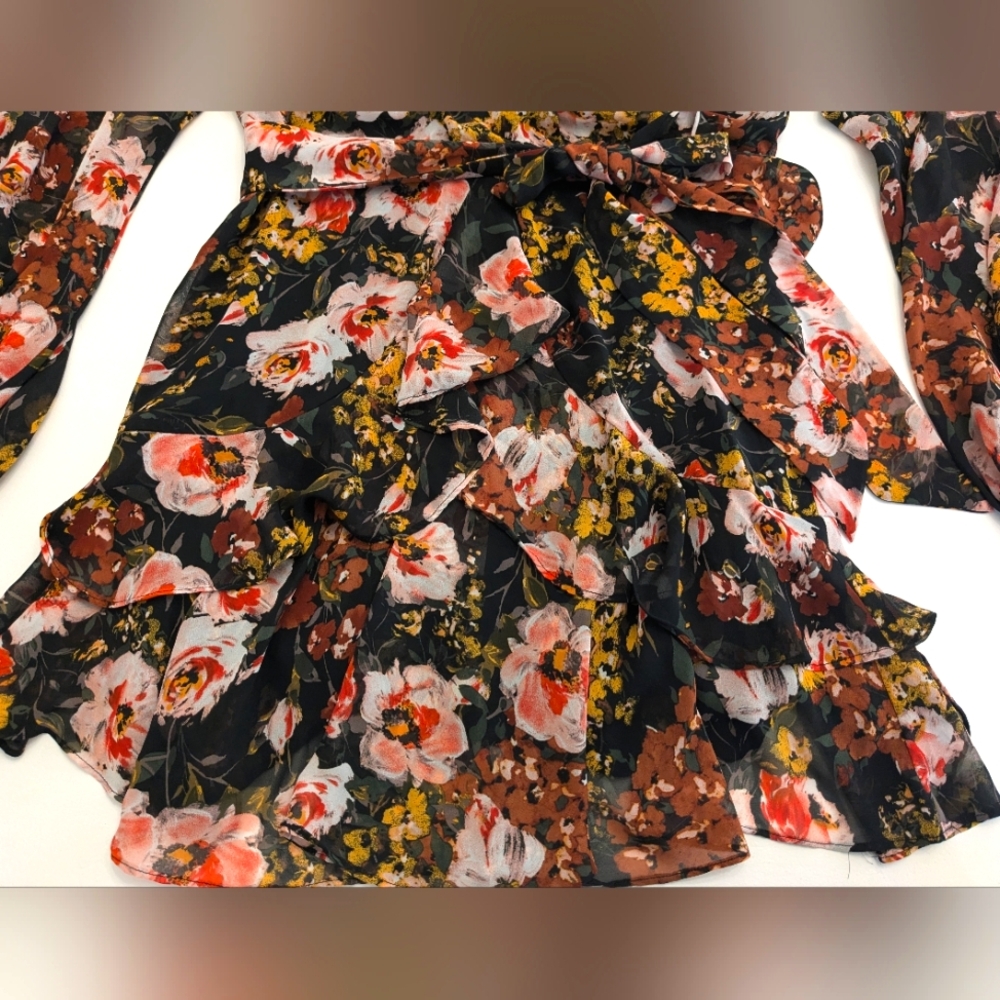 LUXXEL Ruffle Mini Dress - Picture 7 of 12